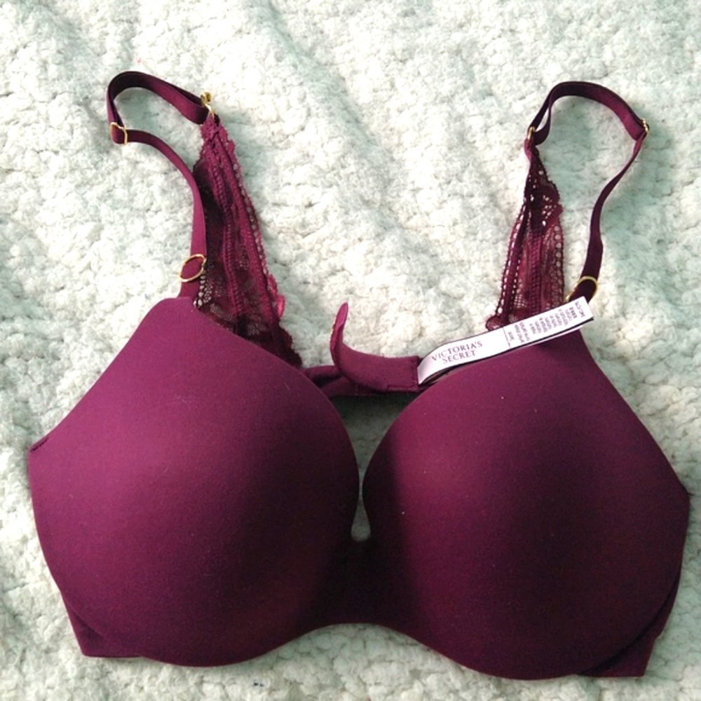 Victoria Secret Burgundy lace Bra 34C